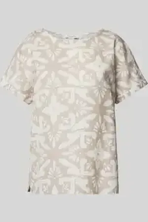 Christian Berg Blouseshirt van linnen met ronde hals