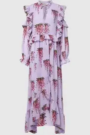 Stella Nova Maxi-jurk met all-over motief, model 