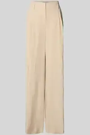 Christian Berg Wide leg bandplooibroek en riemlussen