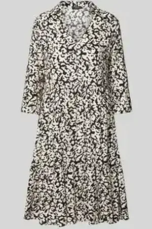 Opus Knielange jurk in laagjeslook, model 