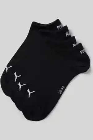 PUMA Sneakersokken met labeldetail in een set van 4 paar