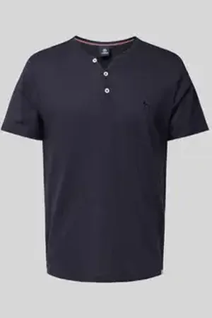Lerros T-shirt met serafinohals
