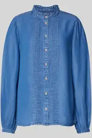 B YOUNG Regular fit jeansblouse met opstaande kraag, model 