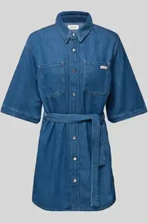 Calvin Klein Jeansjurk met strikceintuur
