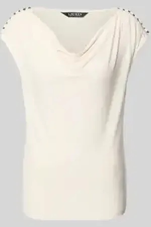 Ralph Lauren T-shirt met cascadehals
