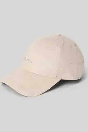 HUGO BOSS Pet van linnen met labelstitching, model 