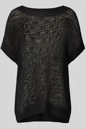 Milano Linnen T-shirt met ajourmotief