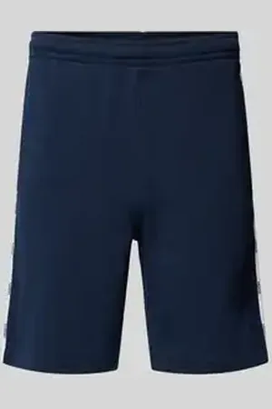 Lacoste Regular fit sweatshorts met galonstrepen