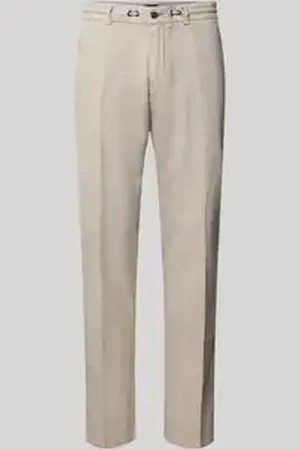 Cinque Tapered fit linnen chino met persplooien, model 