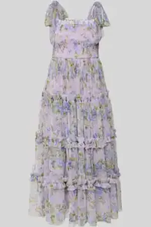 Lace & Beads Cocktailjurk met vierkante hals
