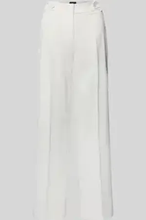 More & More Straight leg stoffen broek met structuurmotief