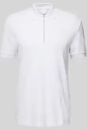 HUGO BOSS Regular fit poloshirt met ritssluiting, model 