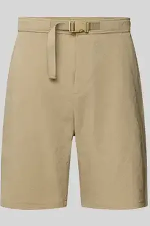Jake*s Korte broek met riem en achterzakken