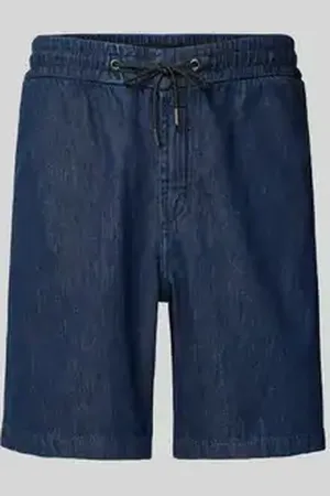 HUGO BOSS Bermuda met elastische band en tunnelkoord