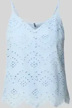 Pieces® Regular fit blousetop van puur katoen, model 