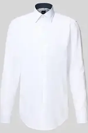 HUGO BOSS Regular fit zakelijk overhemd met kentkraag, model 