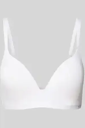 Skiny Triangelbeha met labeldetail, model 