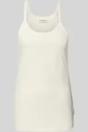 Marc O’ Polo Slim fit top met bandjes van een mix van katoen en hennep