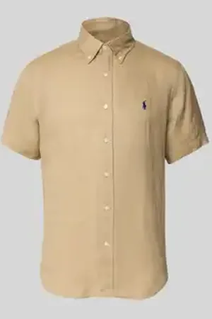 Ralph Lauren Custom fit linnen overhemd met button-downkraag