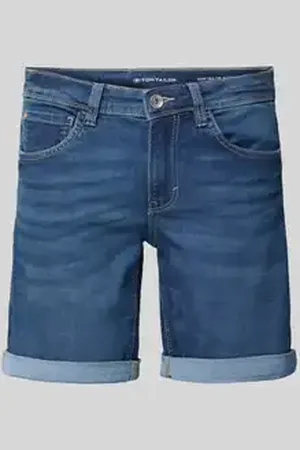 TOM TAILOR Slim fit korte jeans van katoenmix, model 