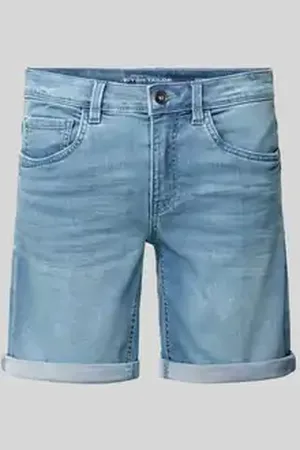TOM TAILOR Slim fit korte jeans van katoenmix, model 