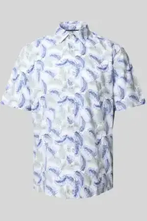 Jake*s Casual fit zakelijk overhemd met kentkraag