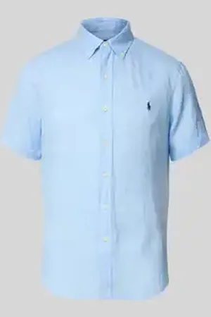 Ralph Lauren Custom fit linnen overhemd met button-downkraag