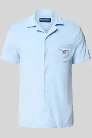 Ralph Lauren Regular fit vrijetijdsoverhemd met reverskraag en borstzak