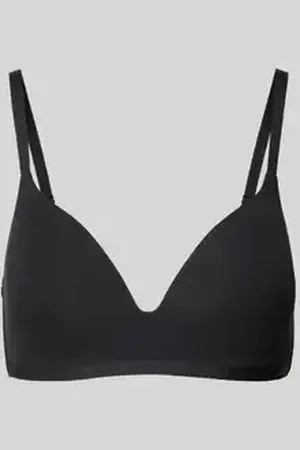 Skiny Triangelbeha met labeldetail, model 