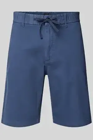 HUGO BOSS Tapered fit bermuda met elastische band, model 
