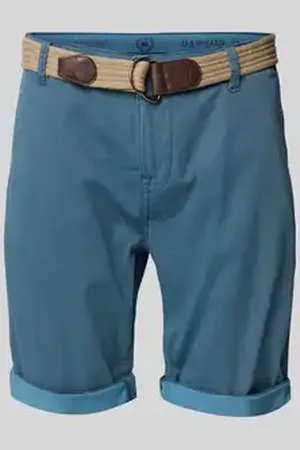 Lerros Bermuda met riem en achterzakken