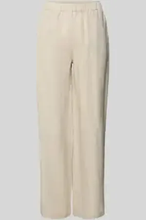 Mos Mosh Relaxed fit linnen broek met steekzakken, model 