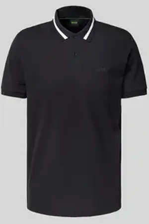 HUGO BOSS Regular fit poloshirt met labelprint, model 