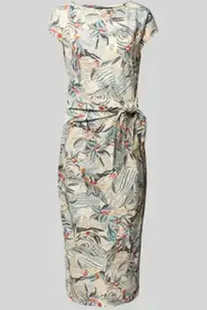 Ralph Lauren Knielange jurk met knoopdetail, model 
