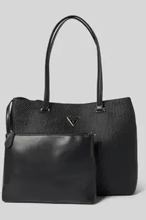 Guess Handtas met labelapplicatie, model 