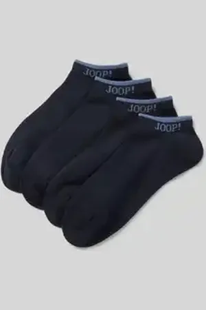JOOP! Sneakersokken met labeldetail in een set van 4 paar