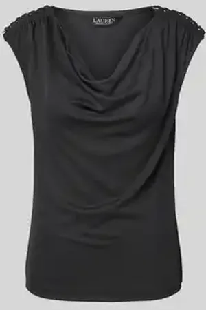 Ralph Lauren T-shirt met cascadehals, model 