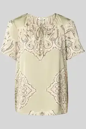 B YOUNG Regular fit blouseshirt met druppelvormige hals