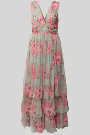 Lace & Beads Cocktailjurk in laagjeslook