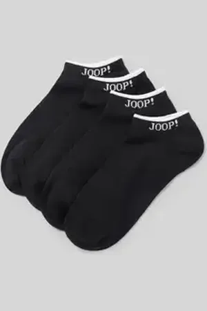 JOOP! Sneakersokken met labeldetail in een set van 4 paar