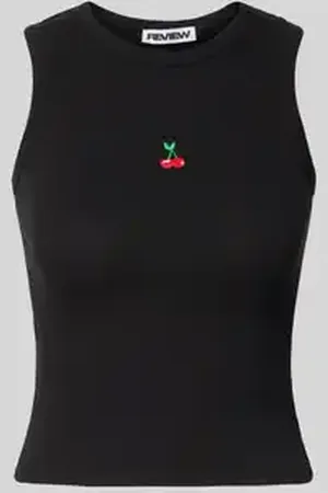 Review Tanktop met motiefstitchings