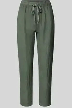 Zabaione Linnen broek met elastische band