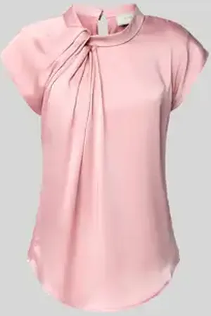 Neo Noir Blouseshirt van satijn met knoopdetail, model 
