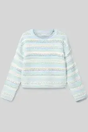 TOM TAILOR Cropped fit gebreide pullover van katoen