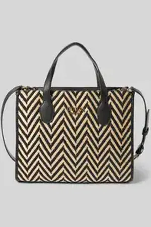 Guess Handtas met labelapplicatie, model 