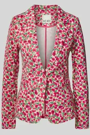 Ichi Slim fit blazer met paspelzakken, model 