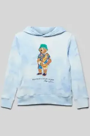Ralph Lauren Hoodie met labelprint en steekzakken