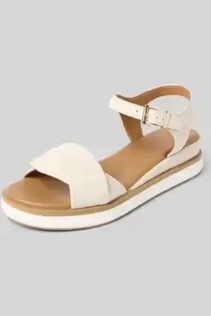 Inuovo Sandalen van leer met gladde zool