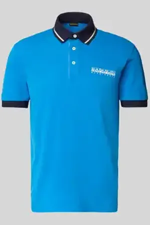 Napapijri Slim fit poloshirt met labelprint