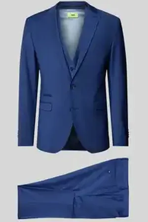 Cinque Slim fit pak met paspelzak op de borst, model 